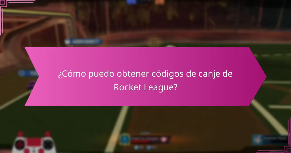 ¿Cómo canjeo códigos de Rocket League?