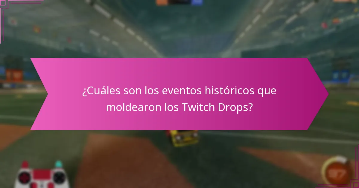 ¿Cuáles son los eventos históricos que moldearon los Twitch Drops?