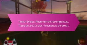 Read more about the article Twitch Drops: Resumen de recompensas, Tipos de artículos, Frecuencia de drops